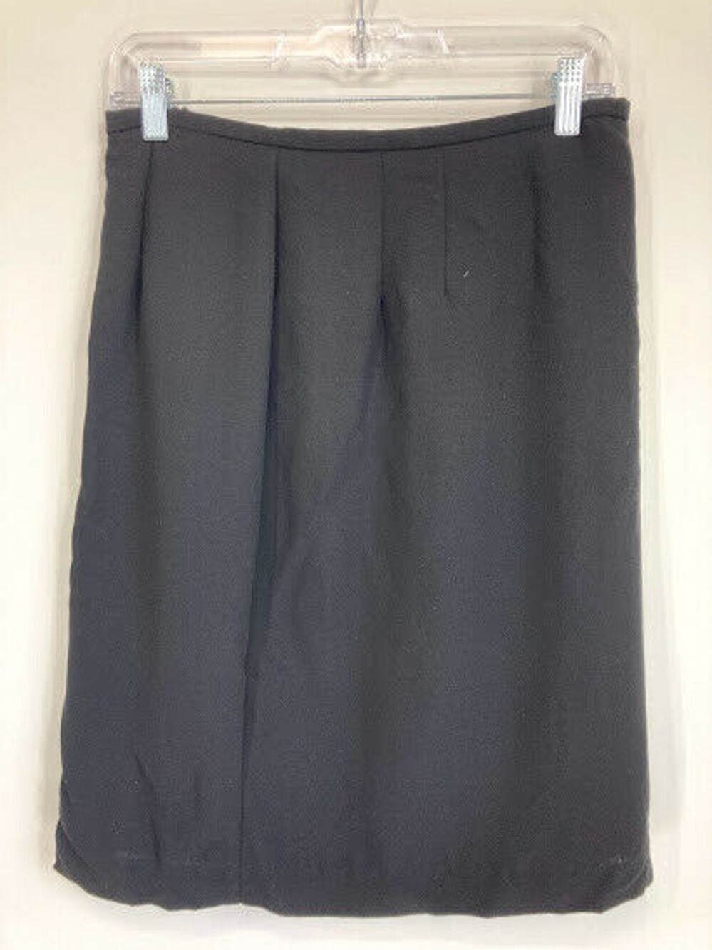 Laura Scott Black Knee Length Pencil Skirt 12P